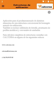 Calconsa android App screenshot 1